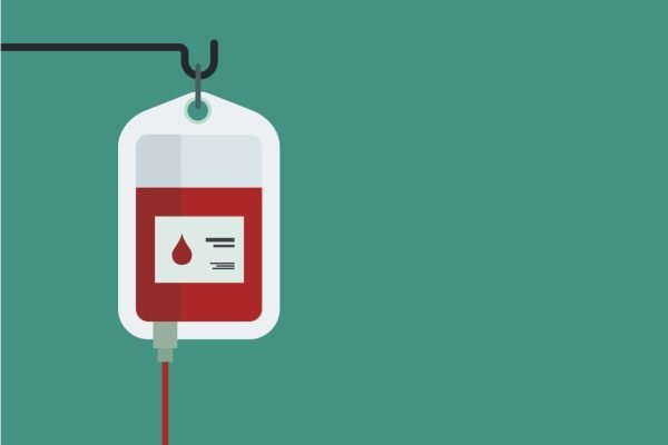 blood bag simple illustration