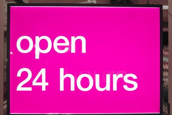 close-up-pink-sign-for-open-24-hours