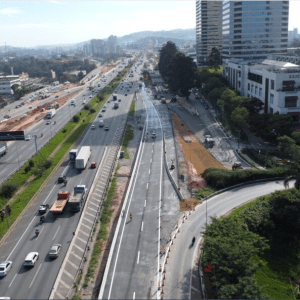 Trecho de adequação de pista da Castello é reaberto ao lado do Trevo de Alphaville